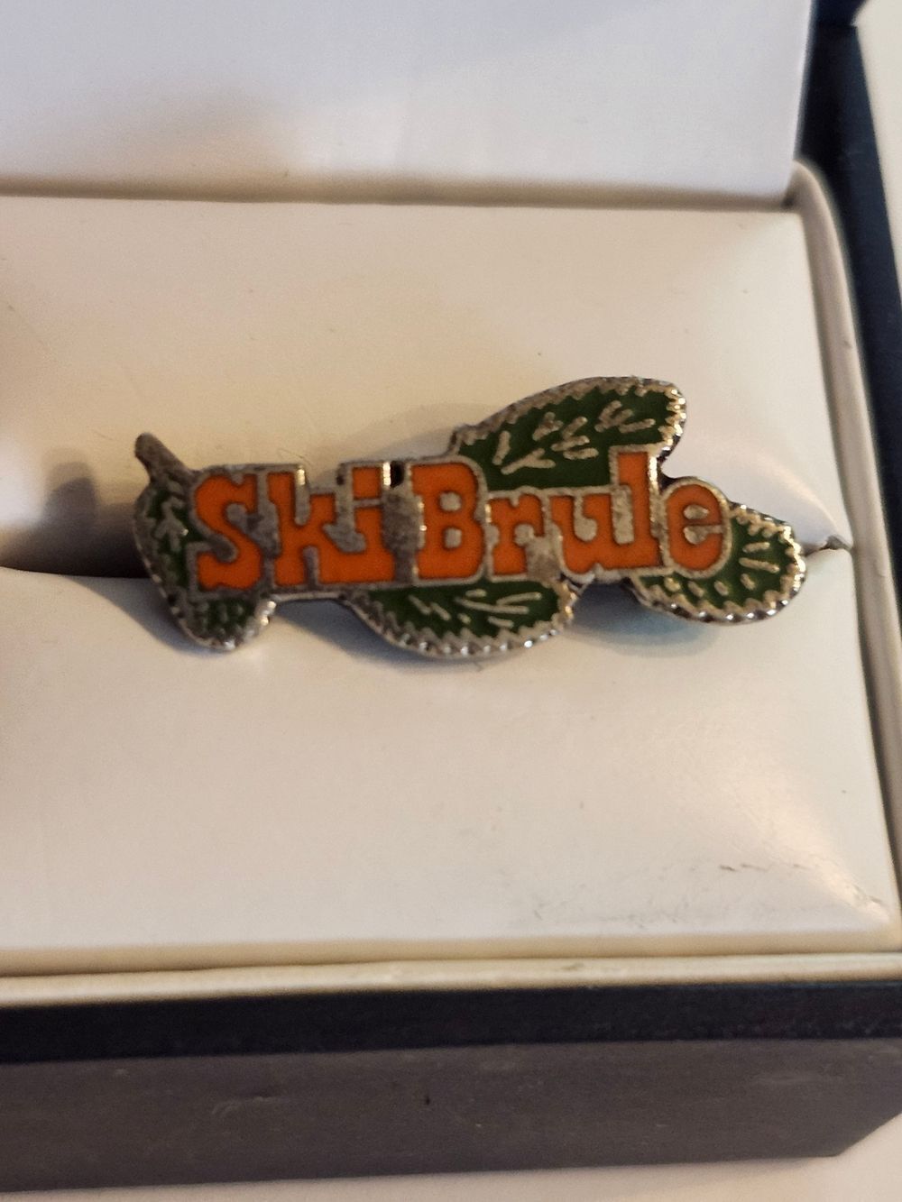 Ski Brule Michigan Skiing Resort Souvenir Lapel Pin